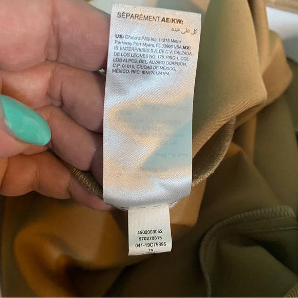 Chicos Faux Suede Leggings - Picture 9 of 11